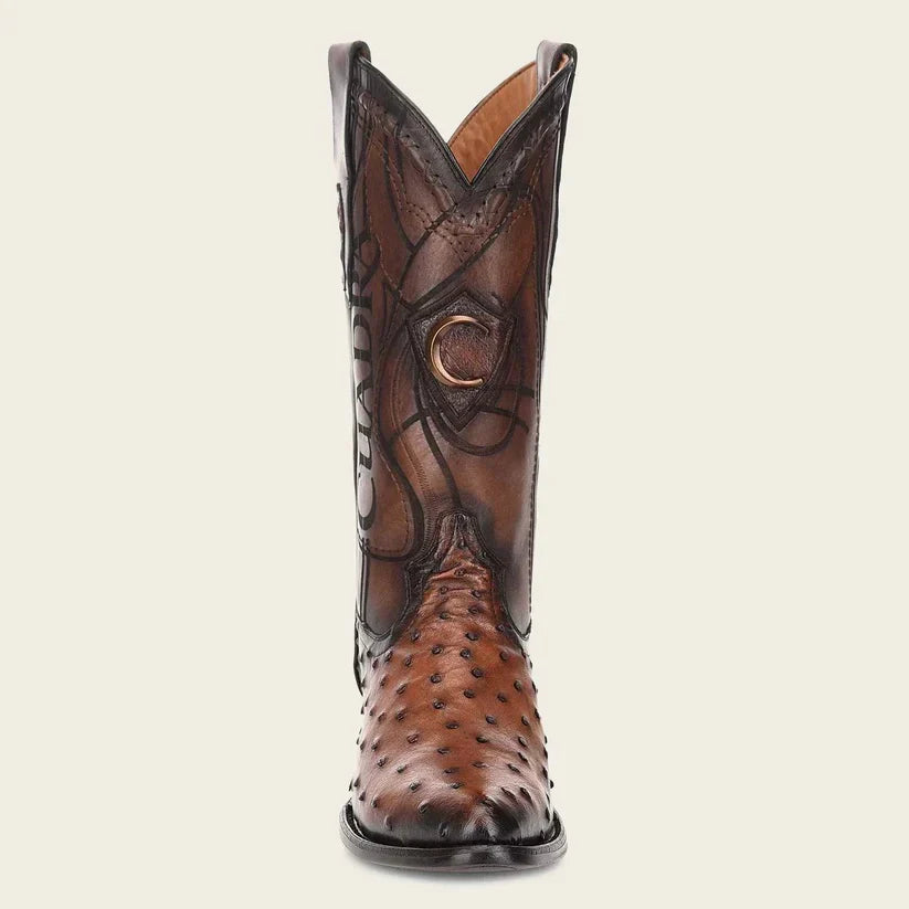 Cuadra Men's Ostrich Cowboy Boots Round Toe Style No.: 60811