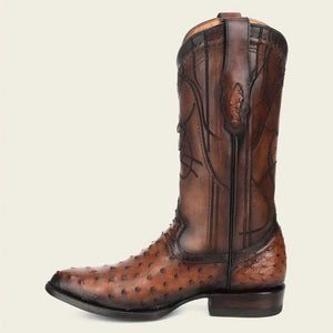 Cuadra Men's Ostrich Cowboy Boots Round Toe Style No.: 60811