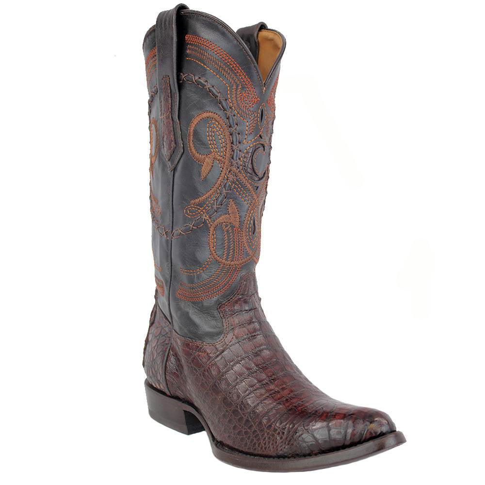 Cuadra Men's Lumber Whisky Caiman Belly Cowboy Boots - RR Western Wear, Cuadra Men's Lumber Whisky Caiman Belly Cowboy Boots