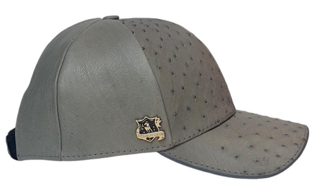 Gorra Original  Piel Avestruz GRIS