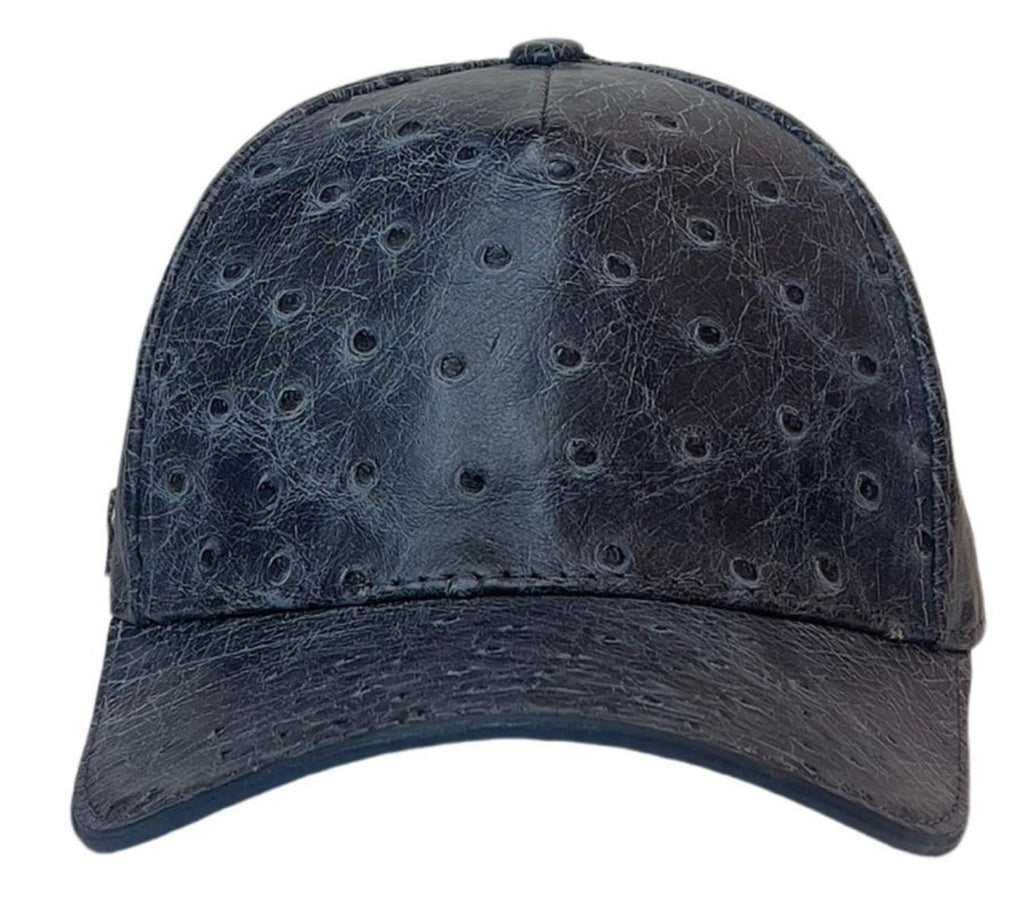 Gorra Original  Piel Avestruz  Negro Rustuco