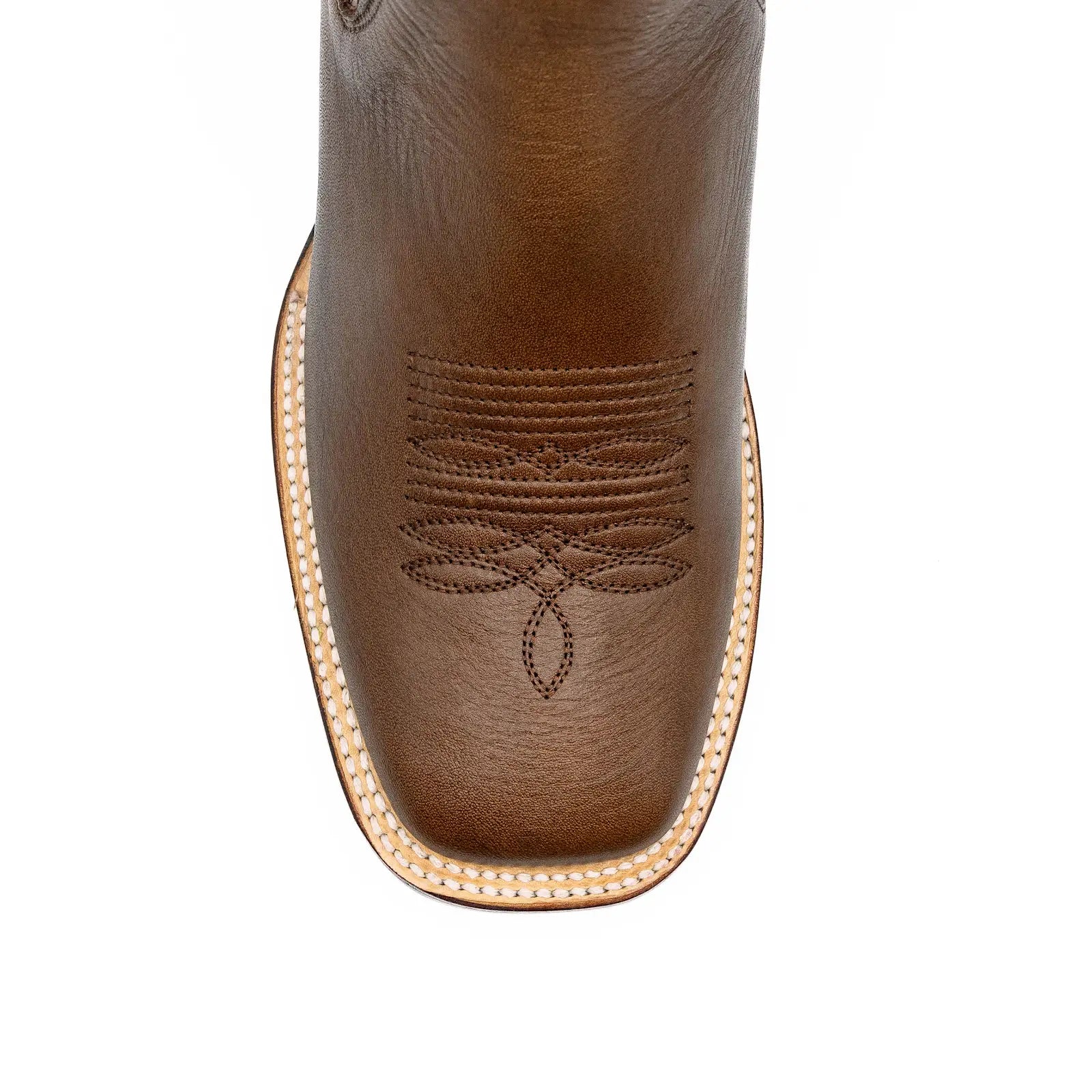 Wild West Boots - Men’s Sqaure Toe Brown Belmont Leather Short Boot - 282bm2107