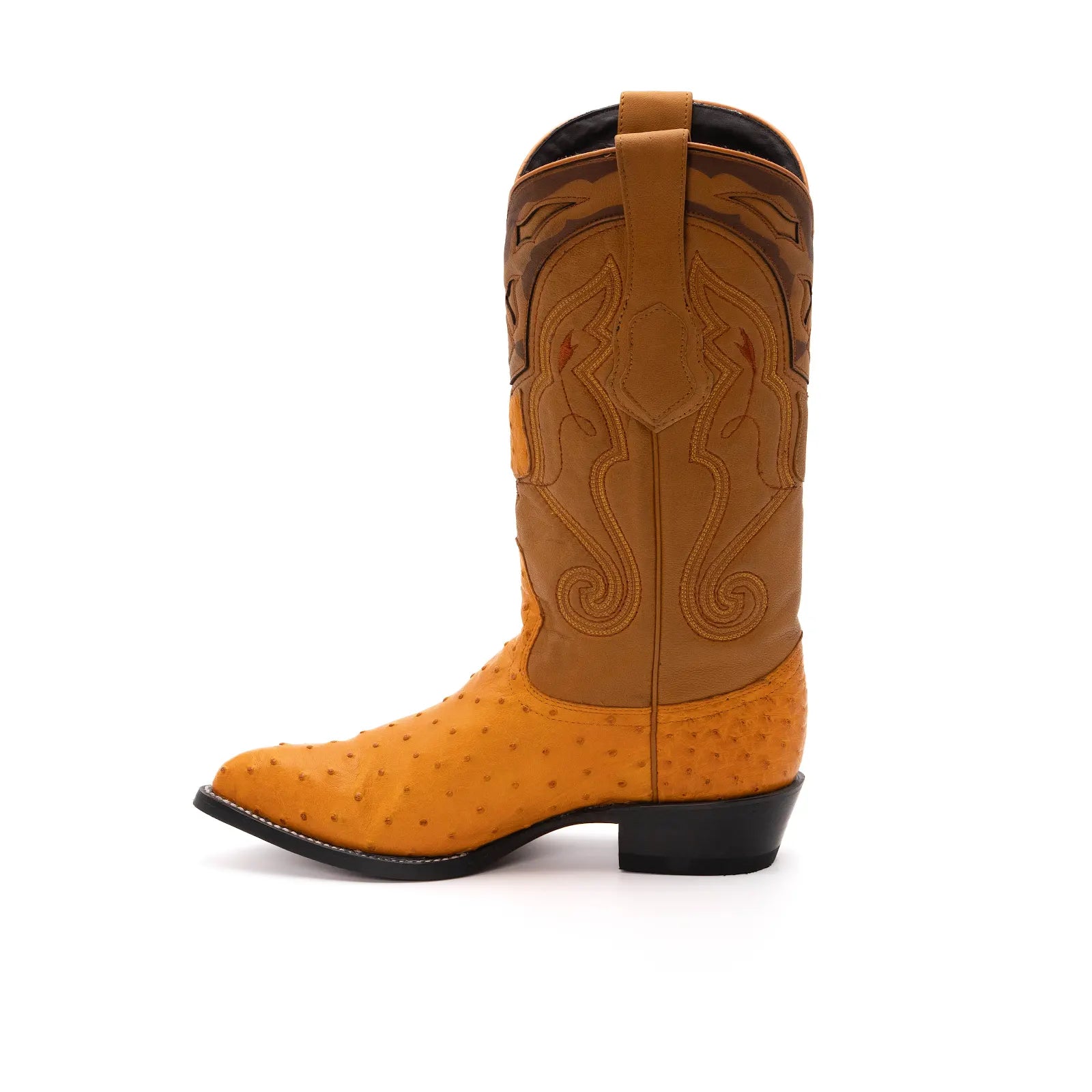 Wild West Boots – Men's 2990302 | J-Toe | Full Quill Ostrich Leather | Buttercup | Cowboy Boot