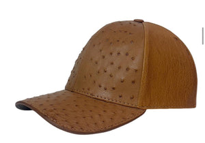 Gorra Original  Piel Avestruz  Miel