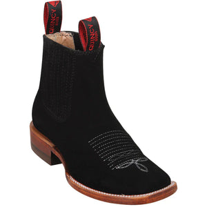 Quincy Boots Ankle Square Toe Suede Q82BR6305