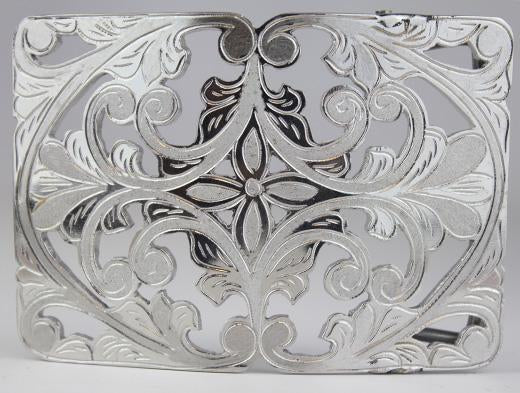 Charro Buckle Floreada - RR Western Wear, Charro Buckle Floreada