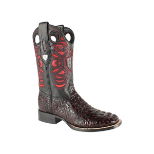 Men’s Wild West Caiman Hornback Boots Square Toe Handcrafted - 28240218