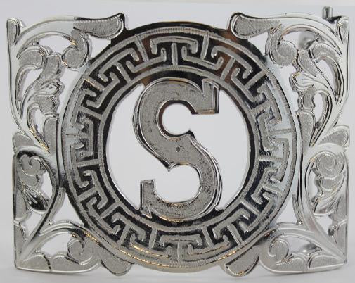 Charro Buckle With Letter S - RR Western Wear, Charro Buckle With Letter S