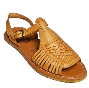 Womens Leather Sandals Huarache Color Tan