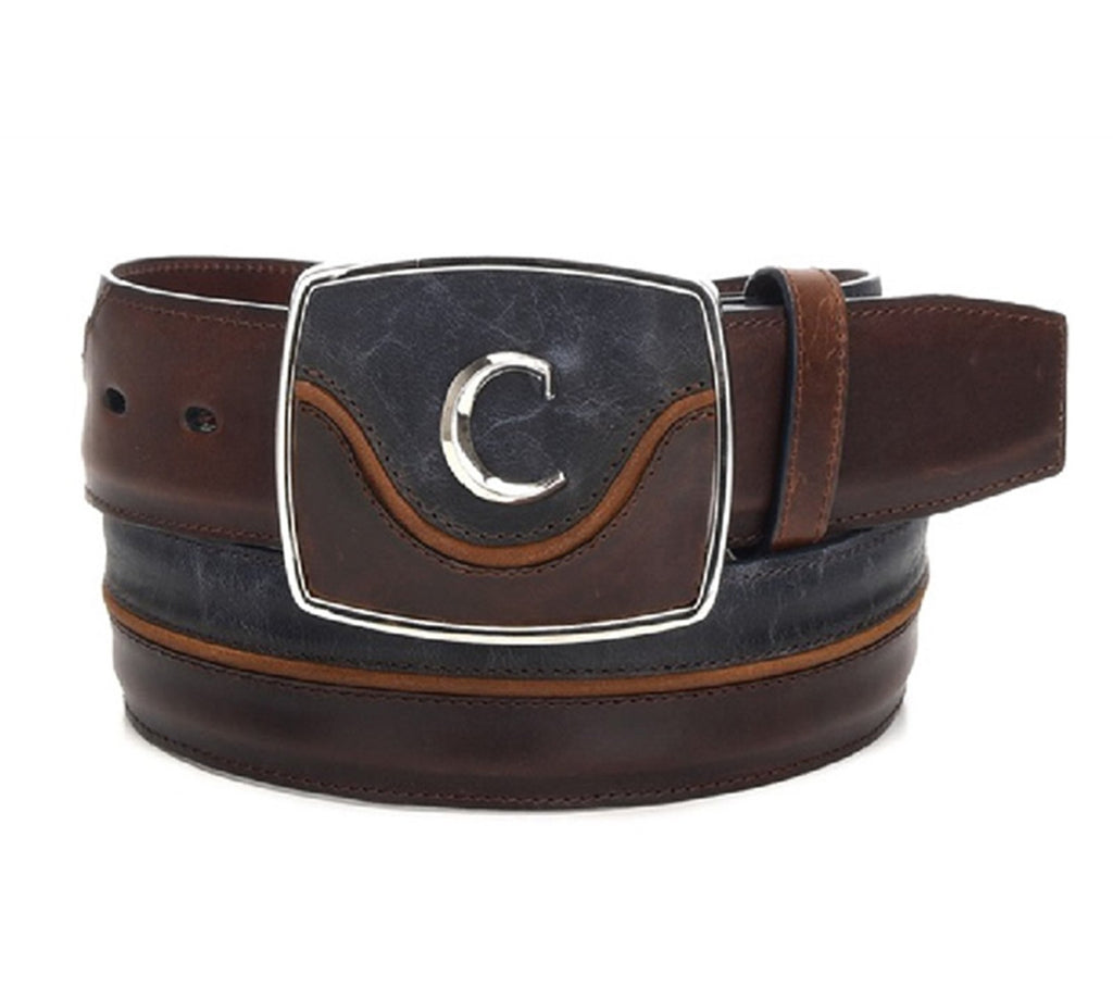 Cuadra Men's Modern Leather Belt Desert Navy Blue - RR Western Wear, Cuadra Men's Modern Leather Belt Desert Navy Blue