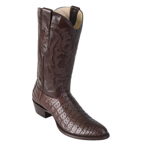 Los Altos Men's Caiman Belly Western Boots Round Toe